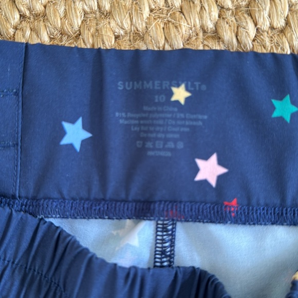Summersalt EUC navy star athletic shorts size 10 - Picture 3 of 6